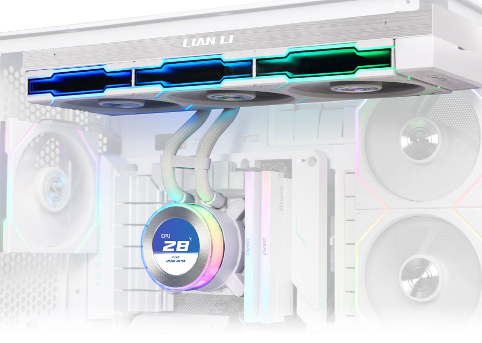 LIAN LI HydroShift LCD 360S White｜WEST