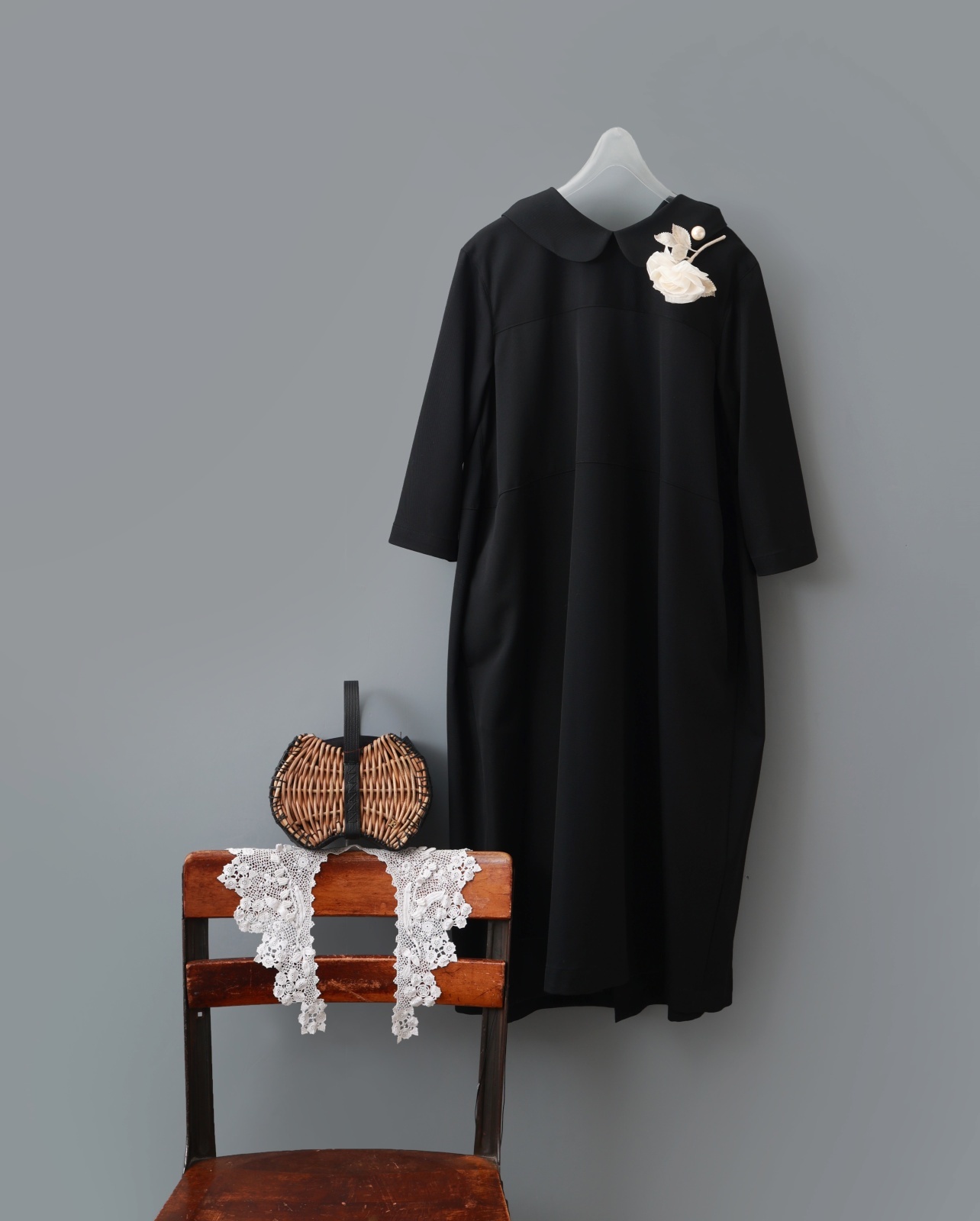 tao ウールギャバワンピース