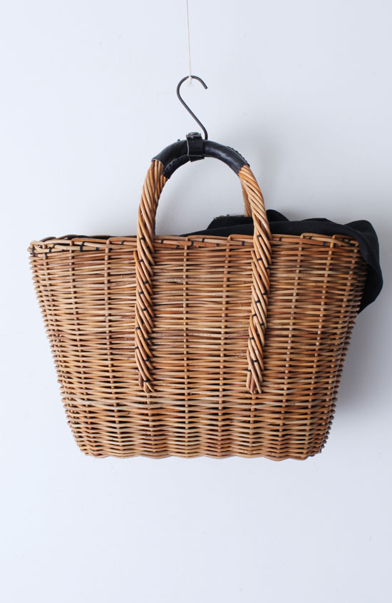 ebagos エバゴス ブライドル トート型かごバッグ