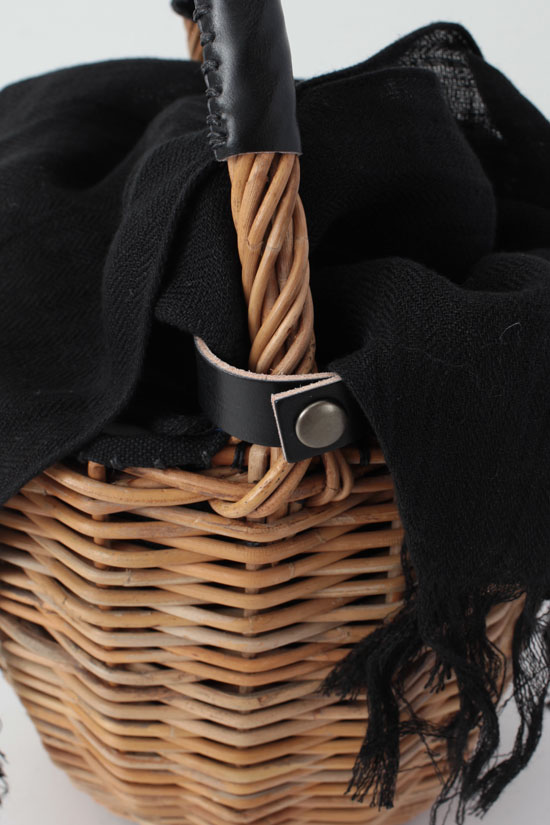 ebagos エバゴス バケツMバスケットリネンかぶせ