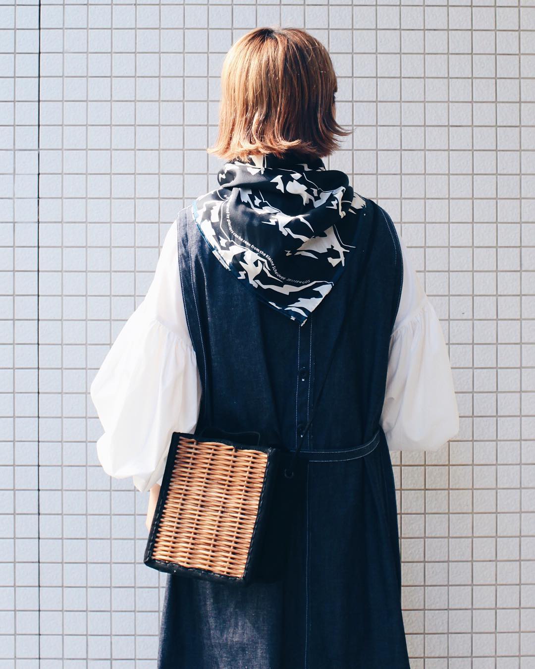 ebagos エバゴス キャンバス・カゴ袋ショルダー