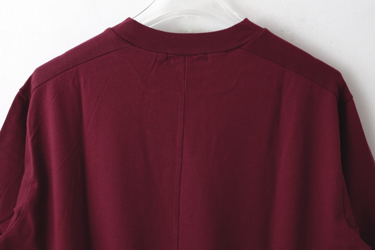 homspun ホームスパン 40/2天竺 六分袖プルオーバー