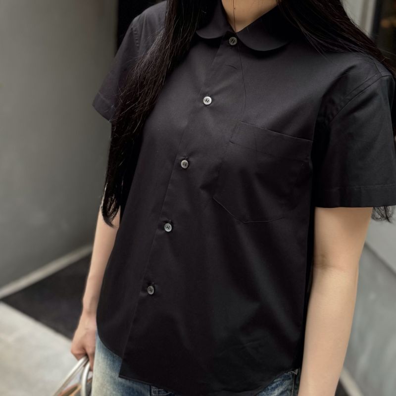 tao タオ 丸襟半袖ブラウス