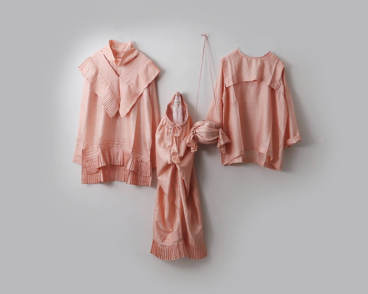 BUNON Khadi Silk Back Button Sailor Blouse