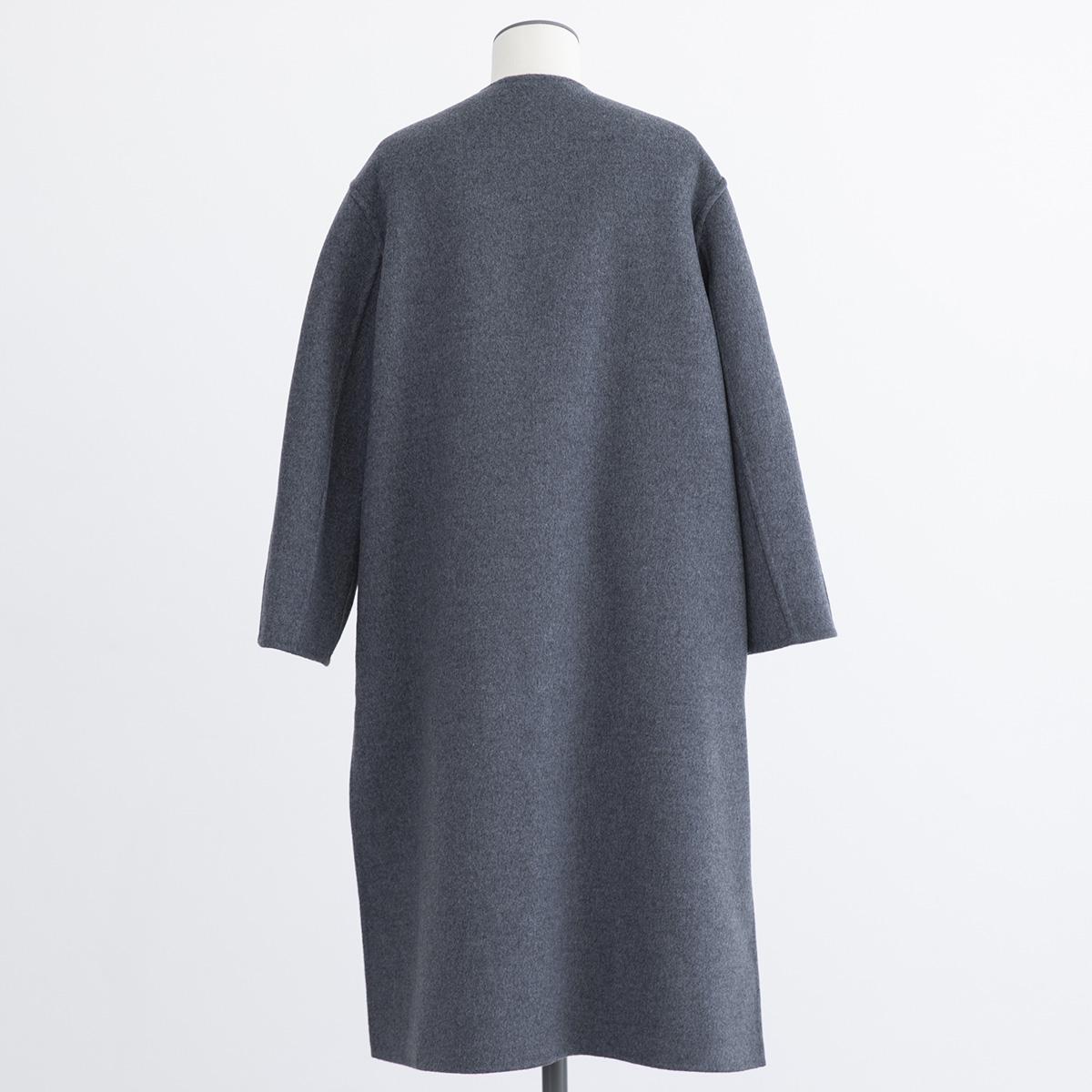 HARRISS GRACE カシミヤリバーシブル ノーカラーコート - Hello! Good