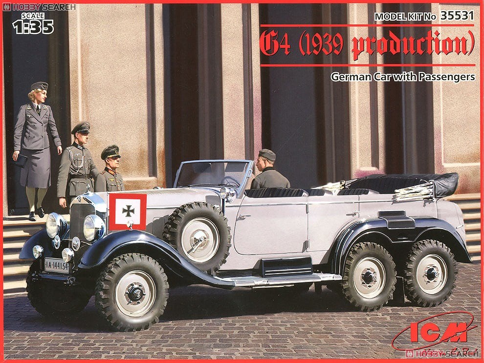 独G4高官用6輪乗用車DB社製1939年型 + 独兵3体 (プラモデル) - ホビー