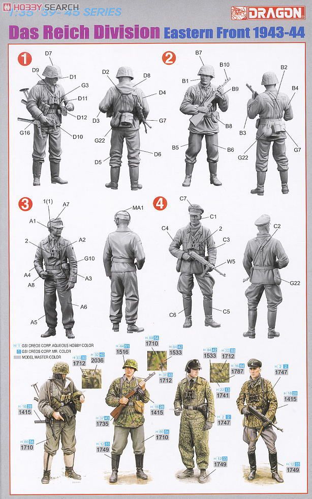 WW.II ドイツ武装親衛隊 第2SS装甲師団ダス・ライヒ 東部戦線 1943-44
