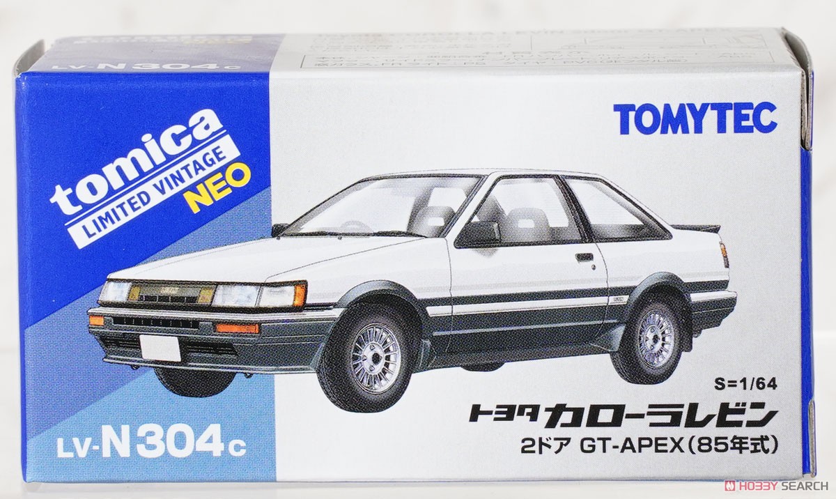 TLV-N304c トヨタ カローラレビン 2ドア GT-APEX 85年式 (白/黒