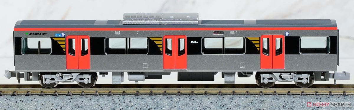 都営5500形 浅草線 アンテナ付8両セット (8両セット) (鉄道模型