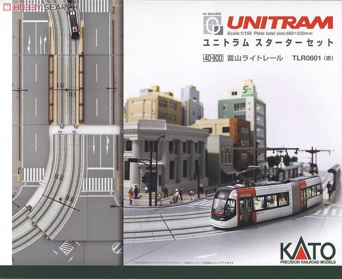 ユニトラム スターターセット 富山ライトレール TLR0600形 (TLR0601(赤