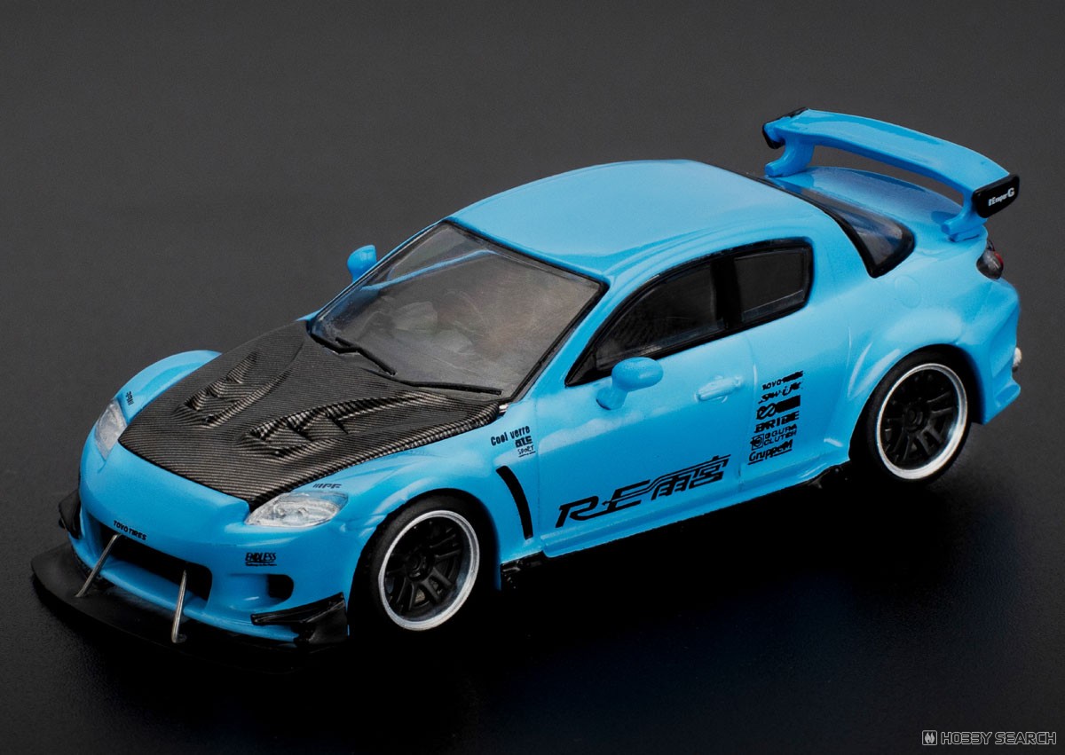マツダ RX-8 RE雨宮 ライトブルー (ミニカー) - ホビーサーチ ミニカー