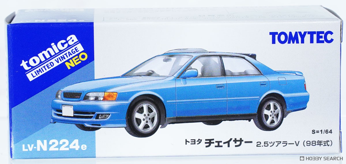 TLV-N224e トヨタ チェイサー 2.5ツアラーV (青) 98年式 (ミニカー