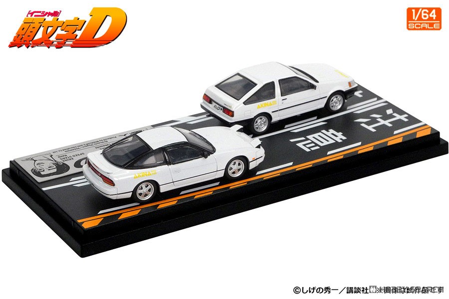 Initial D Set Vol.21 Itsuki Takeuchi Levin (AE85) & Kenji 180SX
