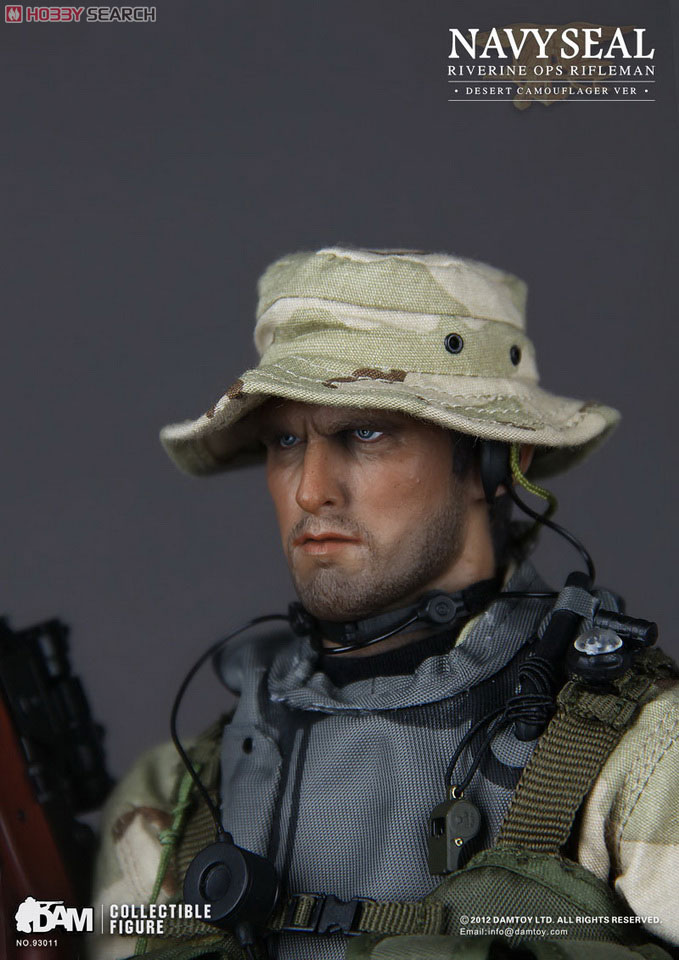 DAMTOY 1/6 Navy Seal Riverine OPS Rifleman Desert Camouflage ver