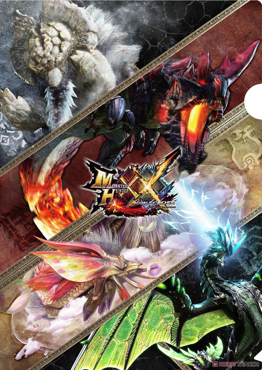 モンスターハンターダブルクロス A4クリアファイル モンスター襲来