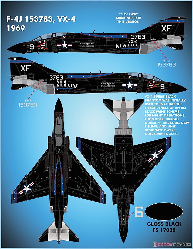 F-4J `VX-4 Black Bunny` (Decal) - HobbySearch Military Model Store