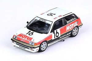 Honda シビック Si E-AT Gr.A #16 MUGEN MOTUL JTC 中子、岡田 1987