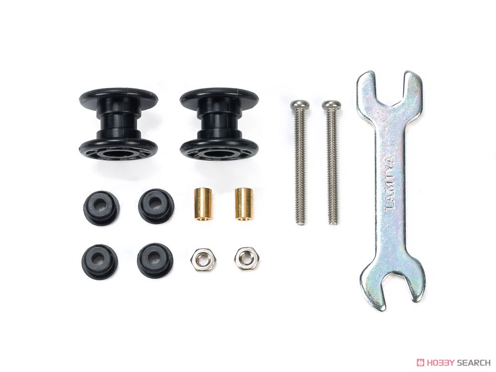 GP529 2段低摩擦プラローラー (13-13mm) ブラック (ミニ四駆) - ホビー