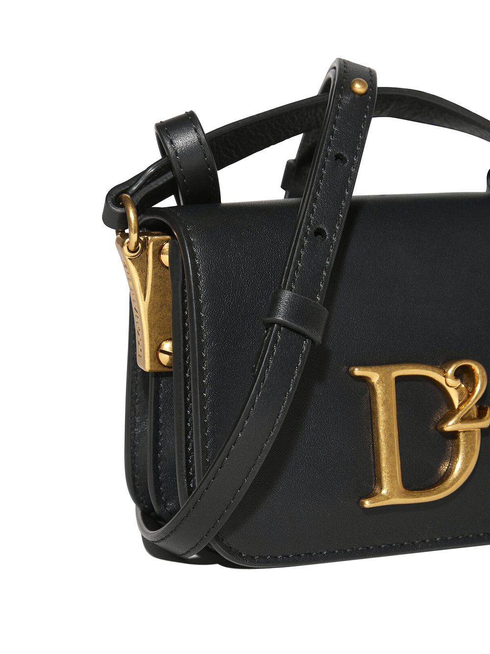 Dsquared2 - D2 STATEMENT CROSSBODY ロゴ レザー ミニ ショルダー