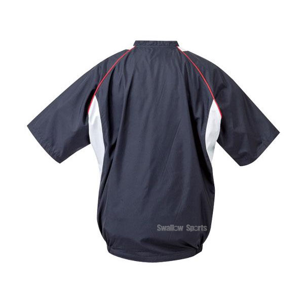 野球 ミズノ ハーフジップ アウター トップス Vジャン 半袖 ジャケット