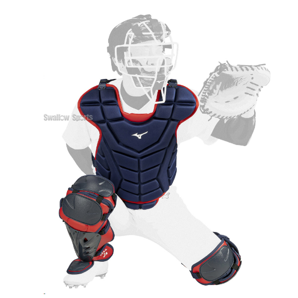 野球 ミズノ 捕手用 防具 軟式 ゴム ソフトボール用 プロテクター