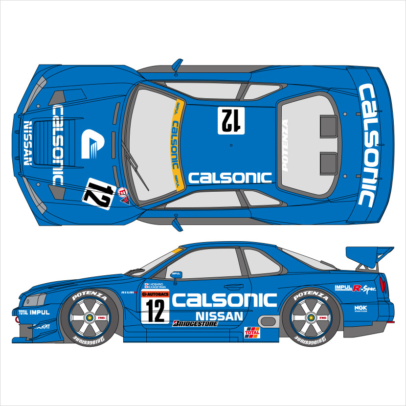 SHUNKO 1/24 カルソニックGT-R R34 1999 デカール タミヤ対応