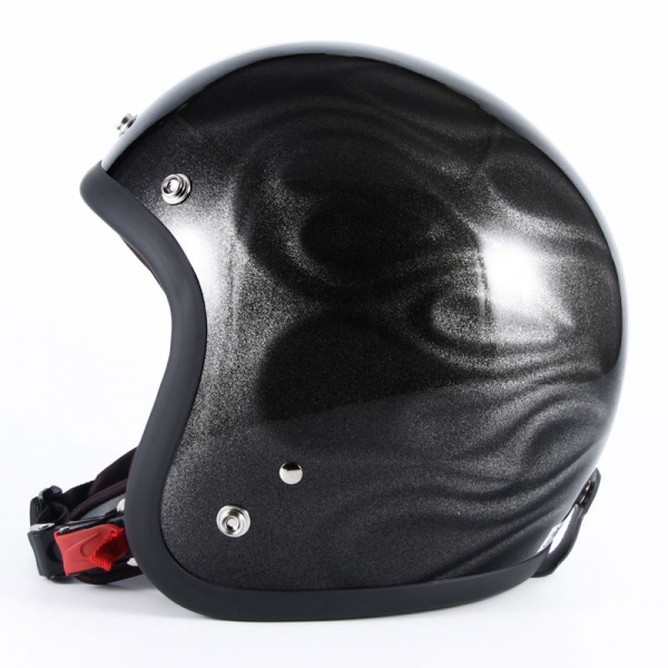 GHOST FLAME(ブラック) 72JAM ヘルメット | ジェットヘルメット