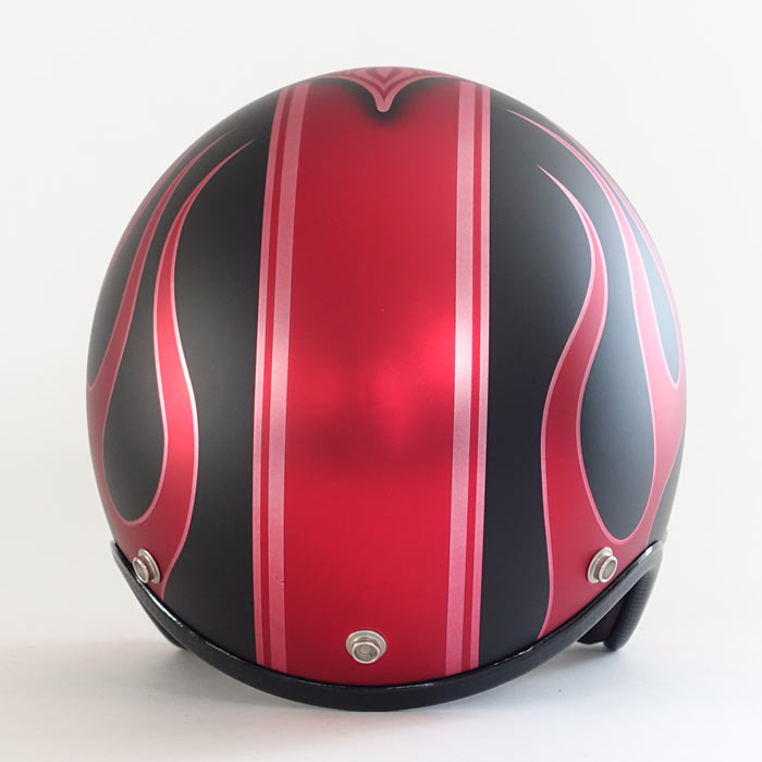 3-104 スペードメッキベースレッド 艶消し仕上げ | ジェットヘルメット