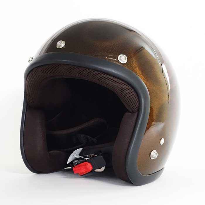 GHOST FLAME(ゴールド) 72JAM ヘルメット | ジェットヘルメット