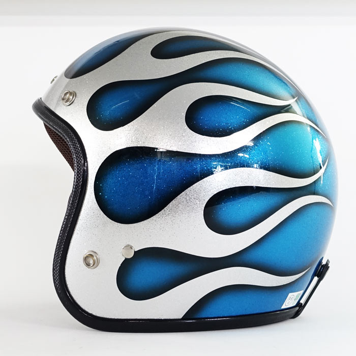 3-943 クラシカルフレイムス ラメベース ブルー | ジェットヘルメット