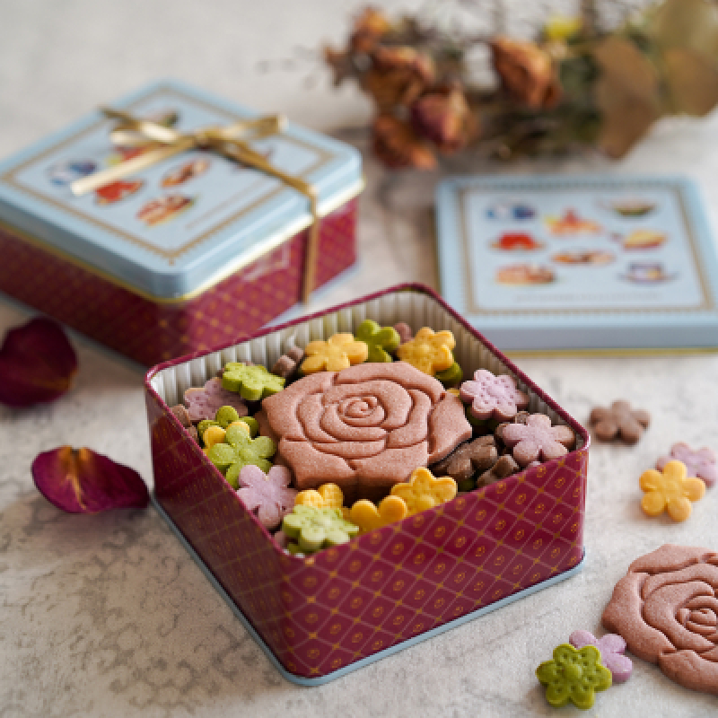 cotta ギフト缶ミニ ストロベリーレッド | クリスマスのギフト箱 | お