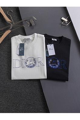 ディオールコラボコレクションHyltonnel抜き文字猫刺繍ロゴ柄半袖