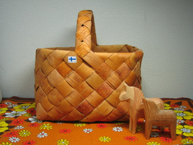 白樺かご 白樺バスケット