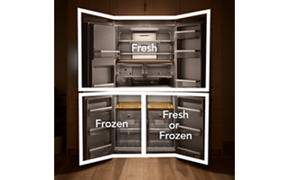 KitchenAid KRQC736RPS Counter-Depth 4-Door Refrigerator -