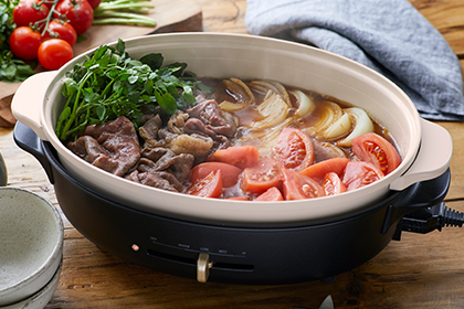 BRUNO(ブルーノ)オーバルホットプレート グレージュ[BOE053-GRG