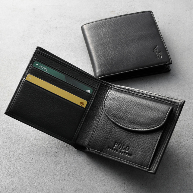 POLO RALPH LAUREN(ポロ ラルフ ローレン) レザー ビルフォルド コイン