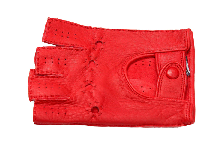 メローラ メンズ手袋◇ディアスキンドライビンググローブ◇レッド