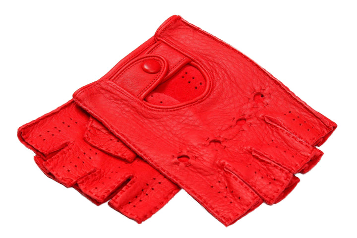 メローラ メンズ手袋◇ディアスキンドライビンググローブ◇レッド