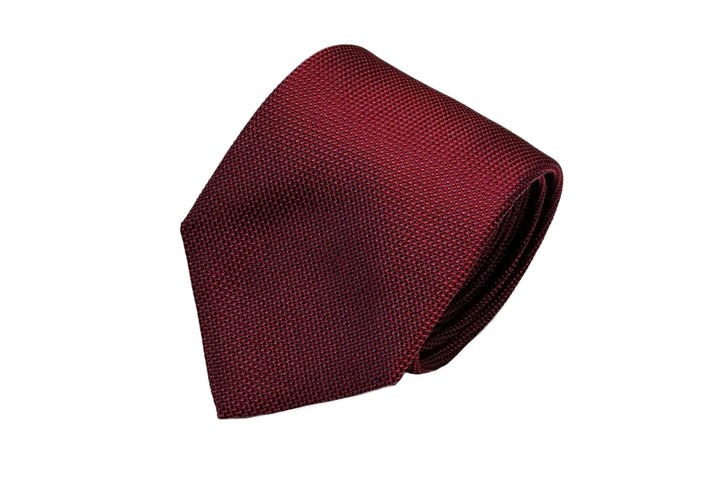 Opusネクタイ ◇ シルク ◇ 光沢レッド×ソリッド – Condotti