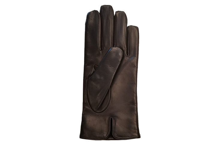メローラ メンズ手袋◇ナパレザー◇ダークブラウン/MORO《カシミア