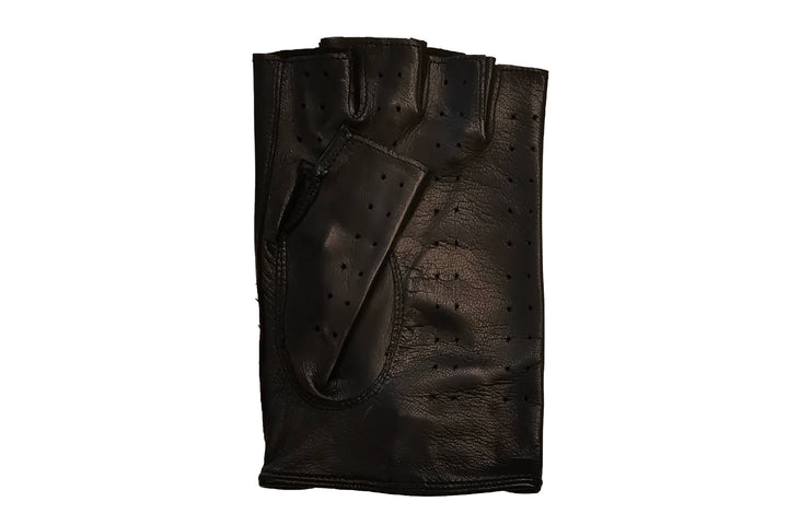 メローラ メンズ手袋◇ナパレザードライビンググローブ◇ブラック/NERO