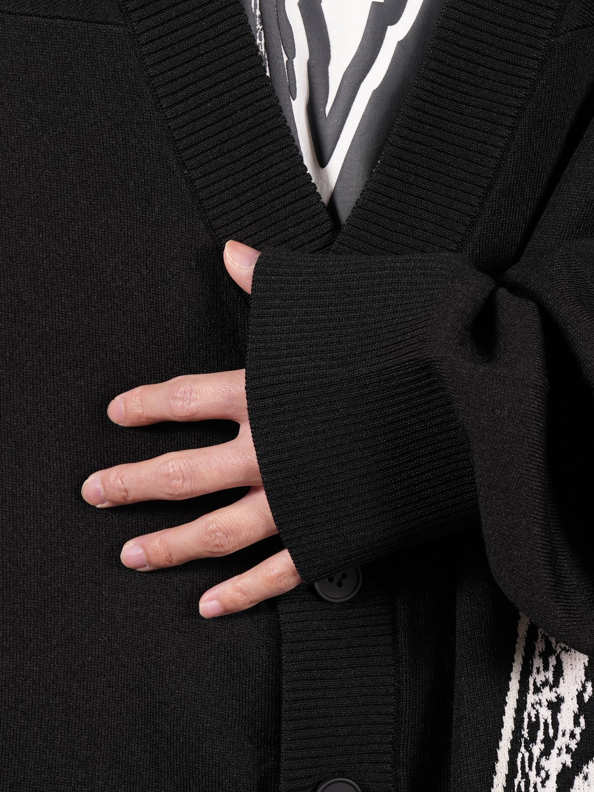 Y-3 - LOGO KNIT CARDIGAN / ロゴ ニット カーディガン (ブラック