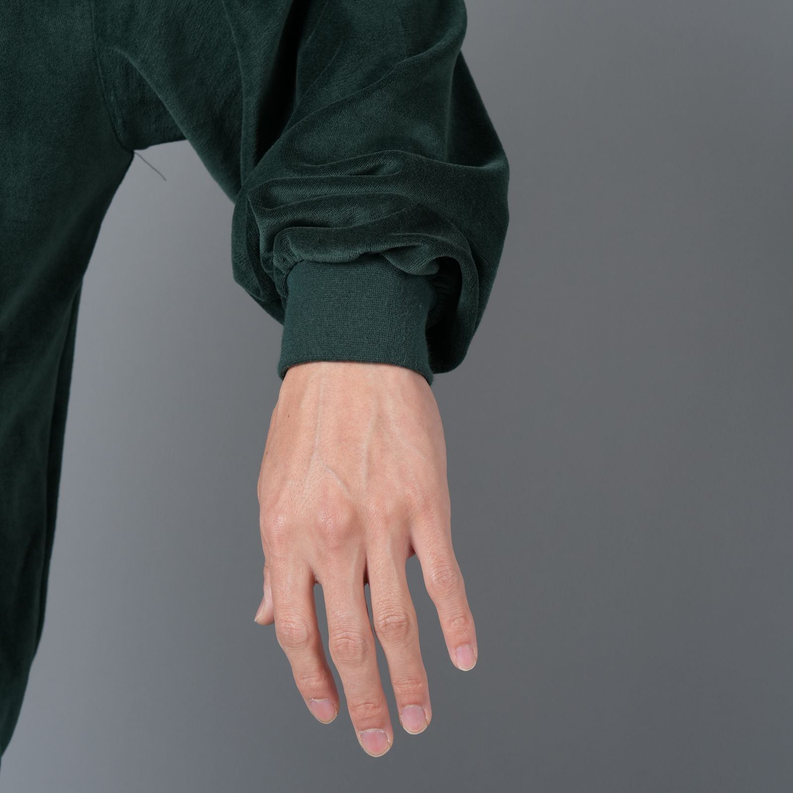 LASTMAN - VELOUR TRACK JCKET / ベロア トラックジャケット (グリーン