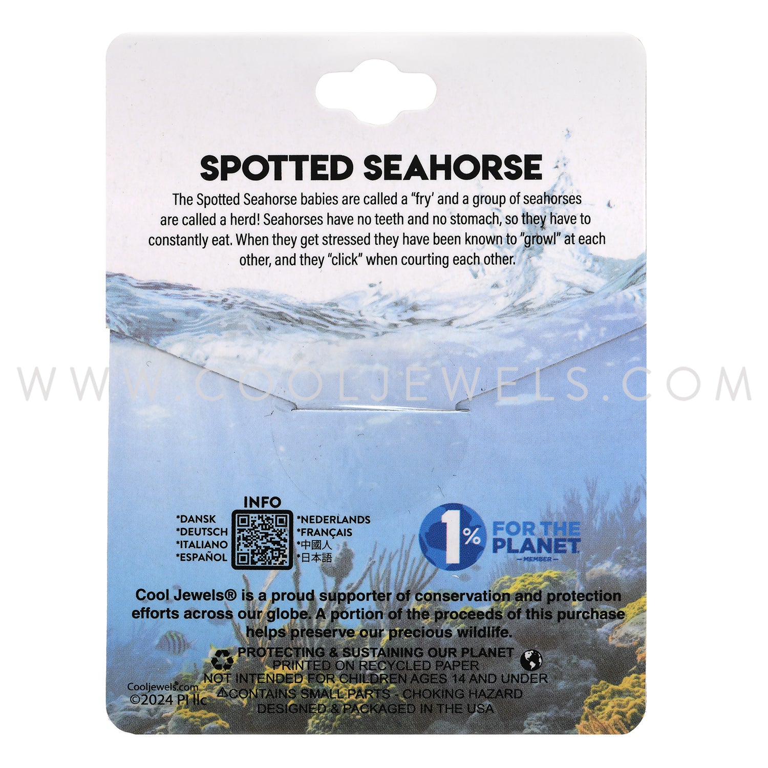 Earth, Sea & Me Spotted Seahorse Slider Cord Necklace – Cool Jewels