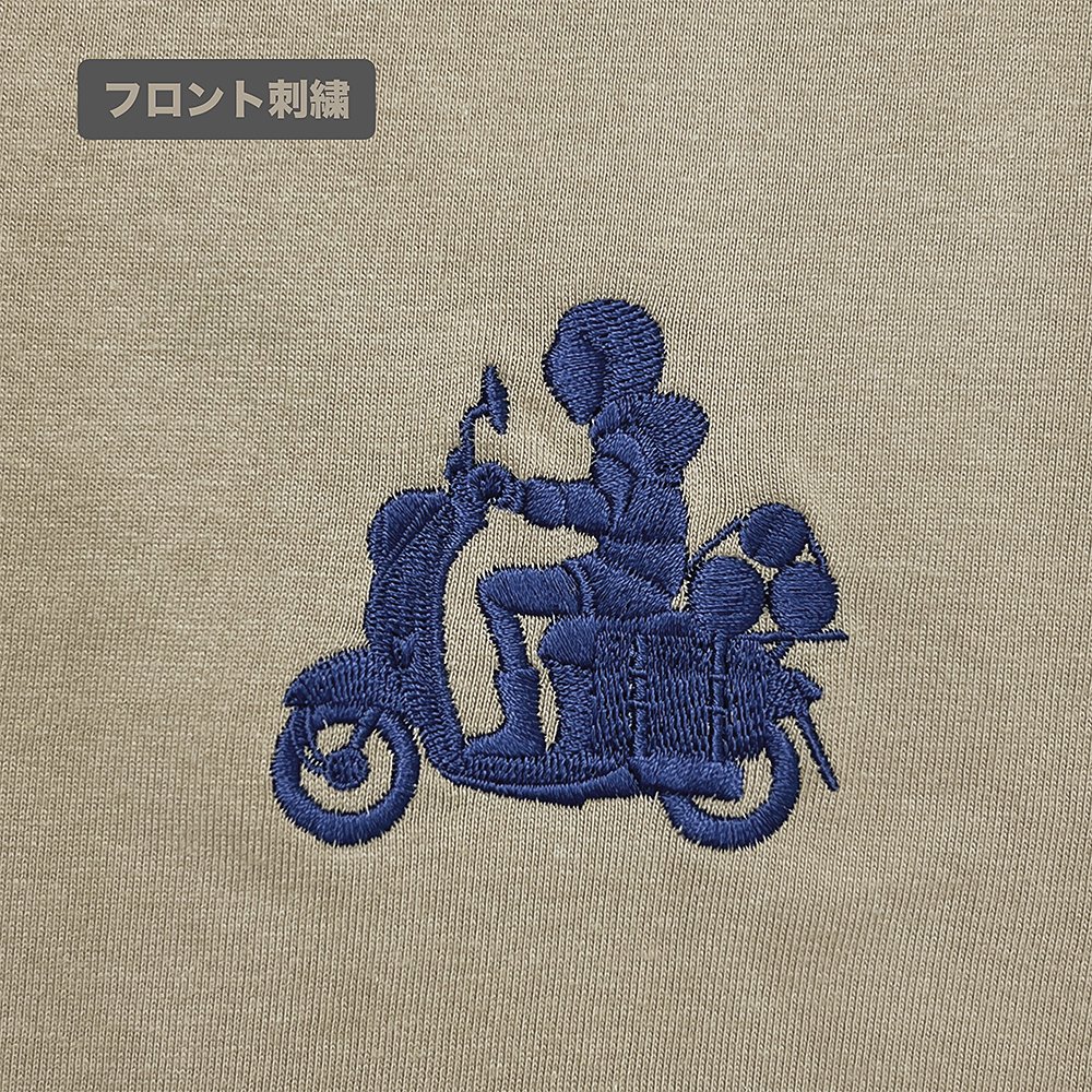 バイク志摩リン ワンポイント刺繍Tシャツ [『ゆるキャン△ SEASON3