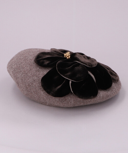 花びらベレー(ONESIZE MOCHA): ベレー帽子通販｜CA4LA公式