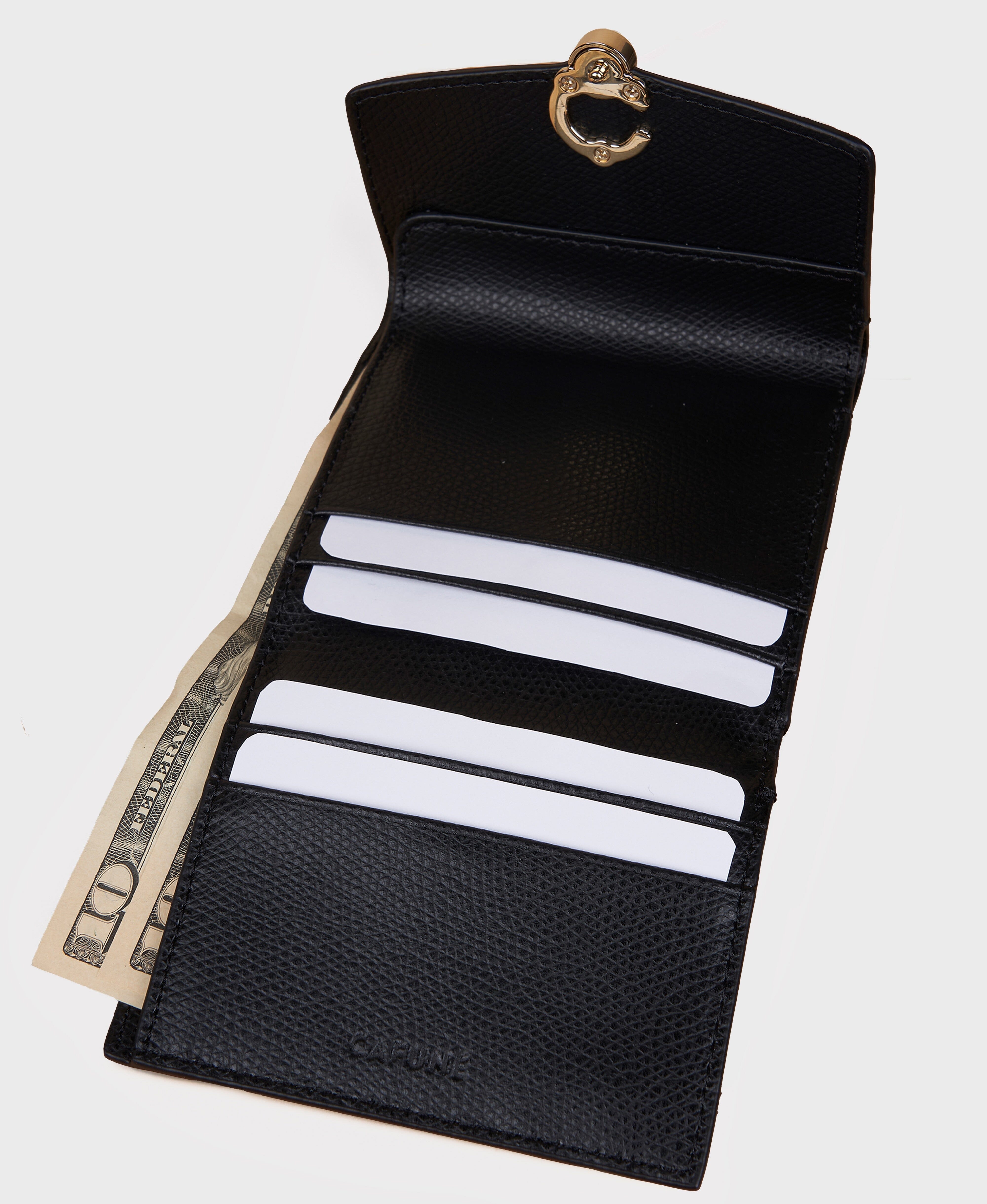 Cafuné カフネ - Double-C Wallet - Black