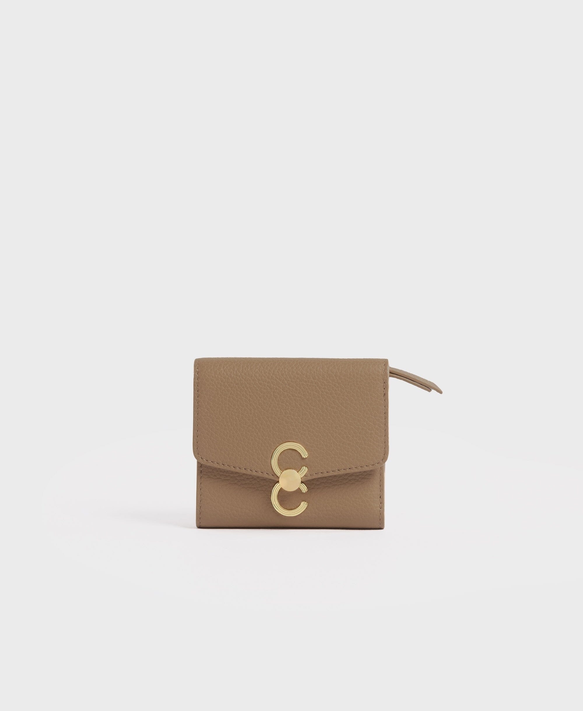 Cafuné カフネ - Double-C Wallet - Tan