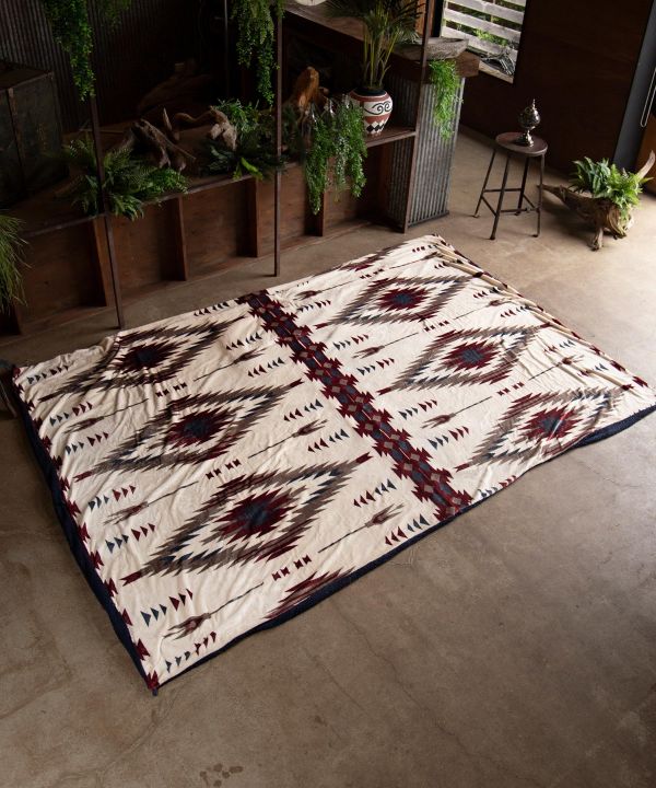 裏ボア】ブランケット MEGA（280×200cm）《NOMADY》(NATURAL