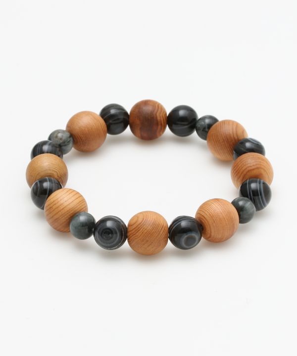 屋久杉八角形 天眼石ブレスレット(EYE AGATE): 『岩座(いわくら)』公式通販